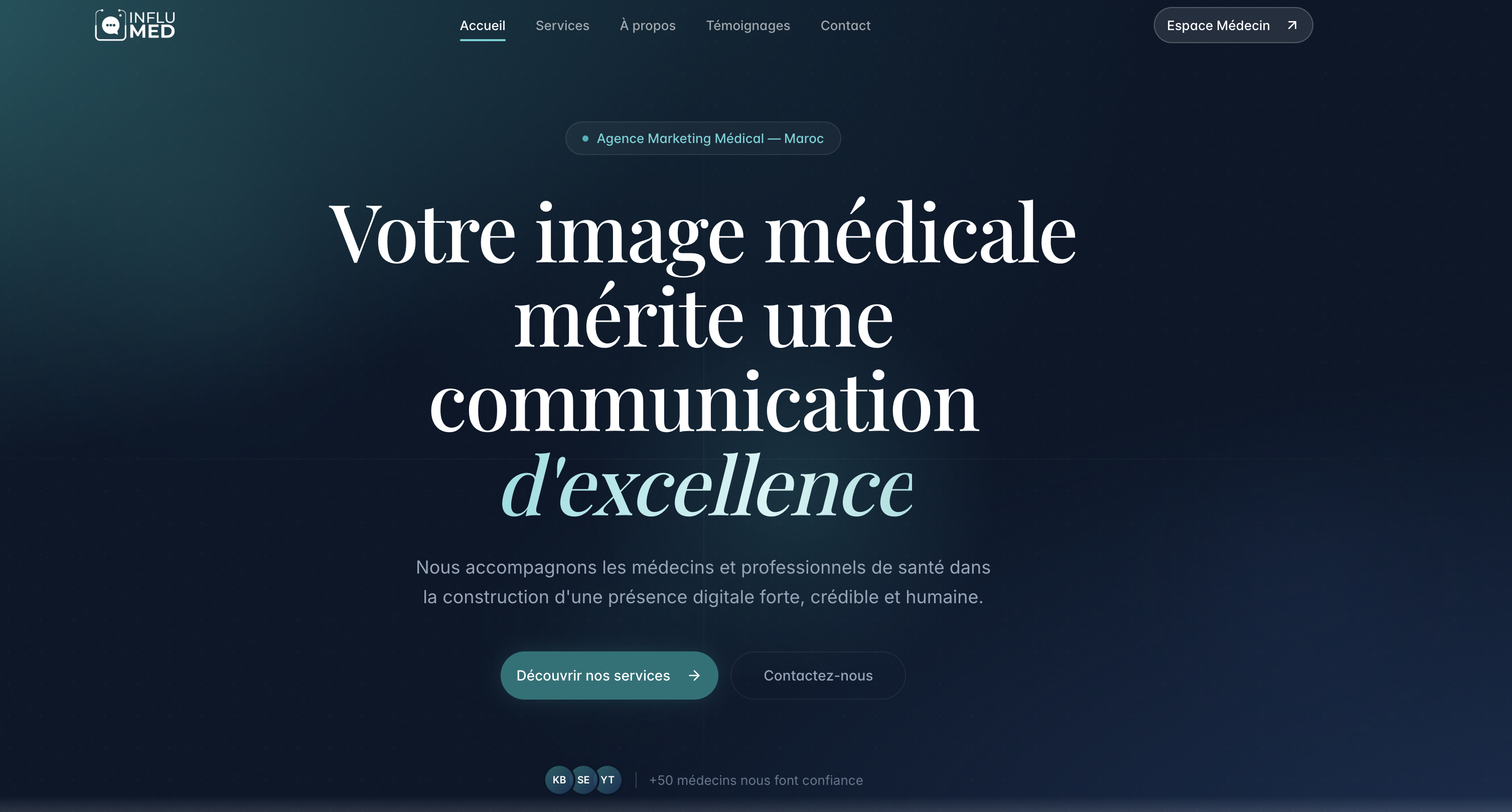Influmed Landing Page